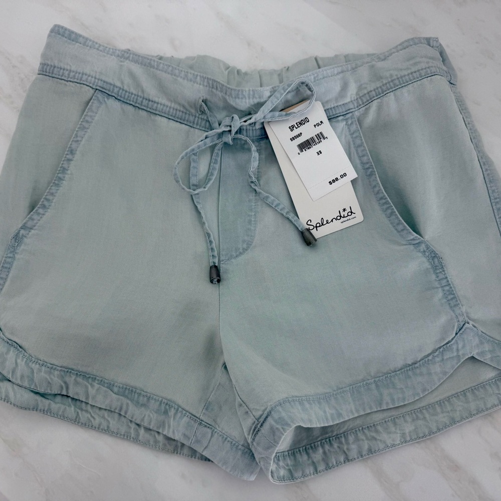 Splendid High Waist Light Blue Women's Shorts NWT
